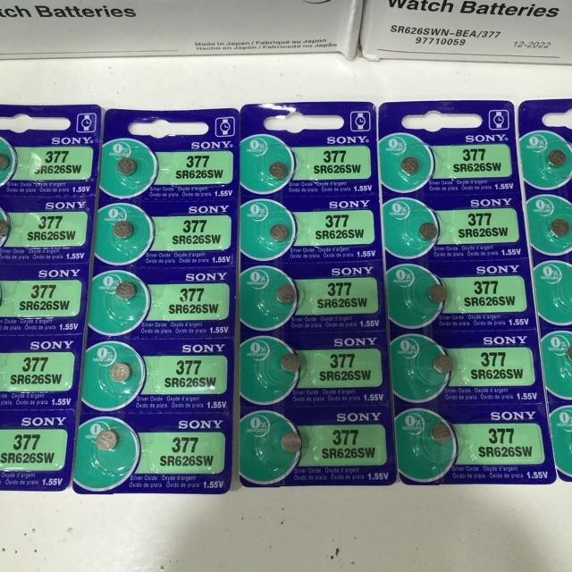 PIN ĐỒNG HỒ ĐEO TAY SONY 626 (VỈ 5 VIÊN)