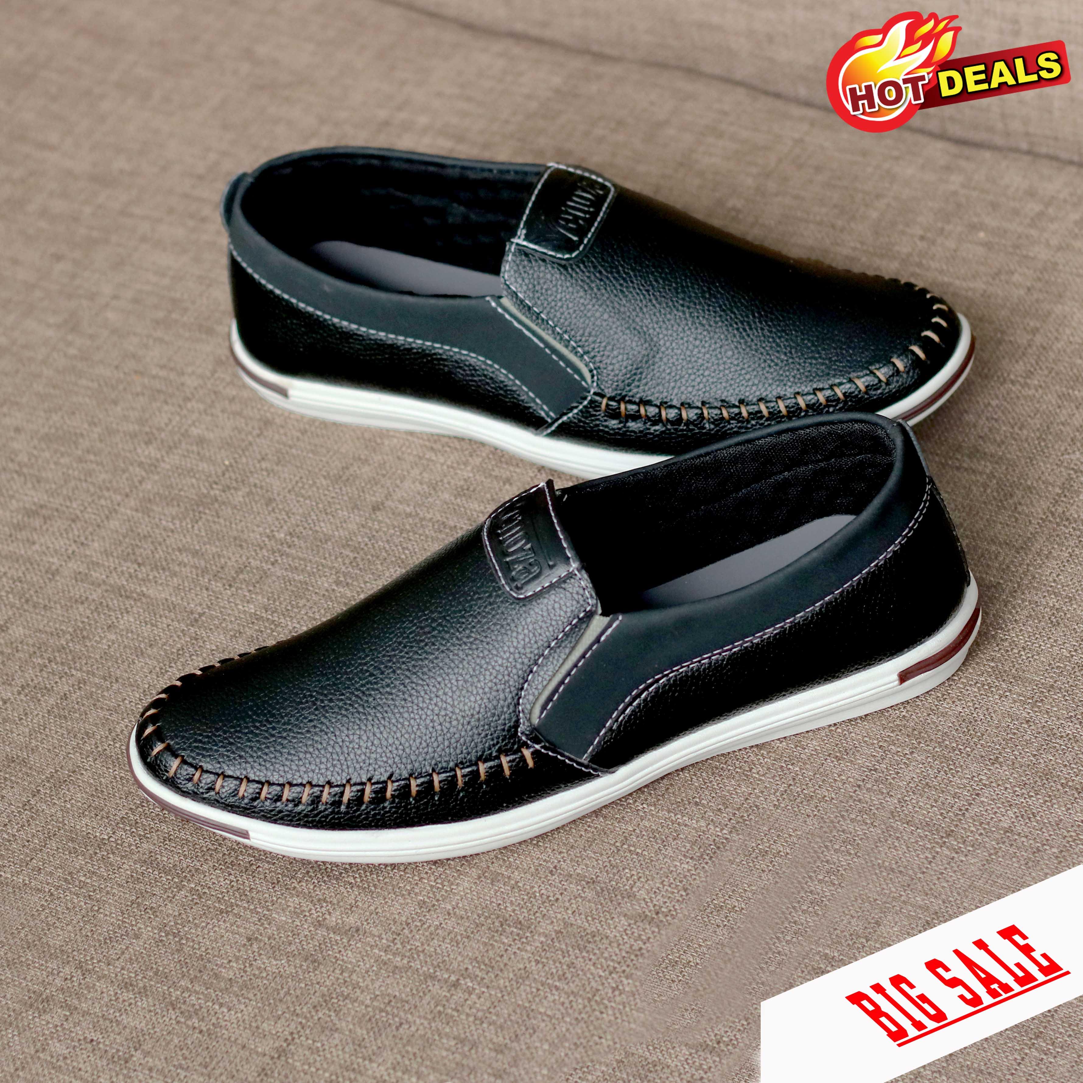 Giày lười nam kiểu dáng thể thao ( Da nâu, Đen )