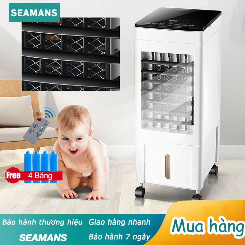 Seamans quạt điều hòa không khí quạt làm lạnh gia dụng quạt điều hòa không khí điều khiển từ xa tạo độ ẩm
