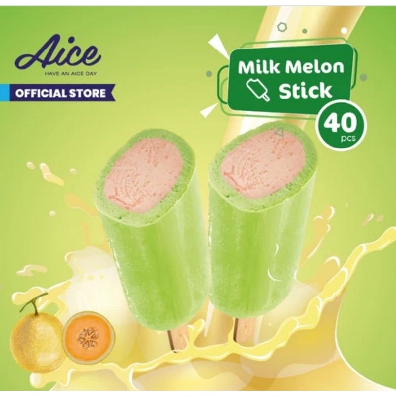 Kem dưa lưới - kem aice - kem haidilao