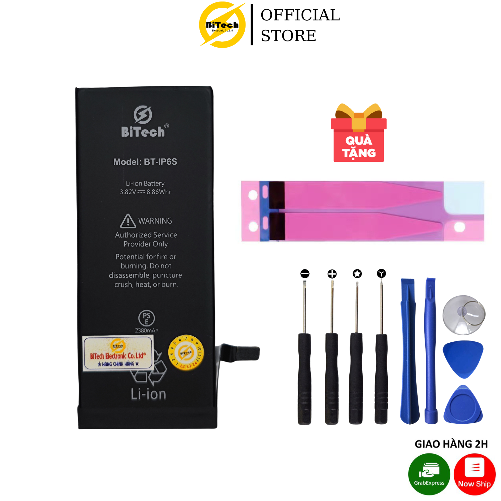 Pin điện thoại dung lượng cao bitech bt-6s