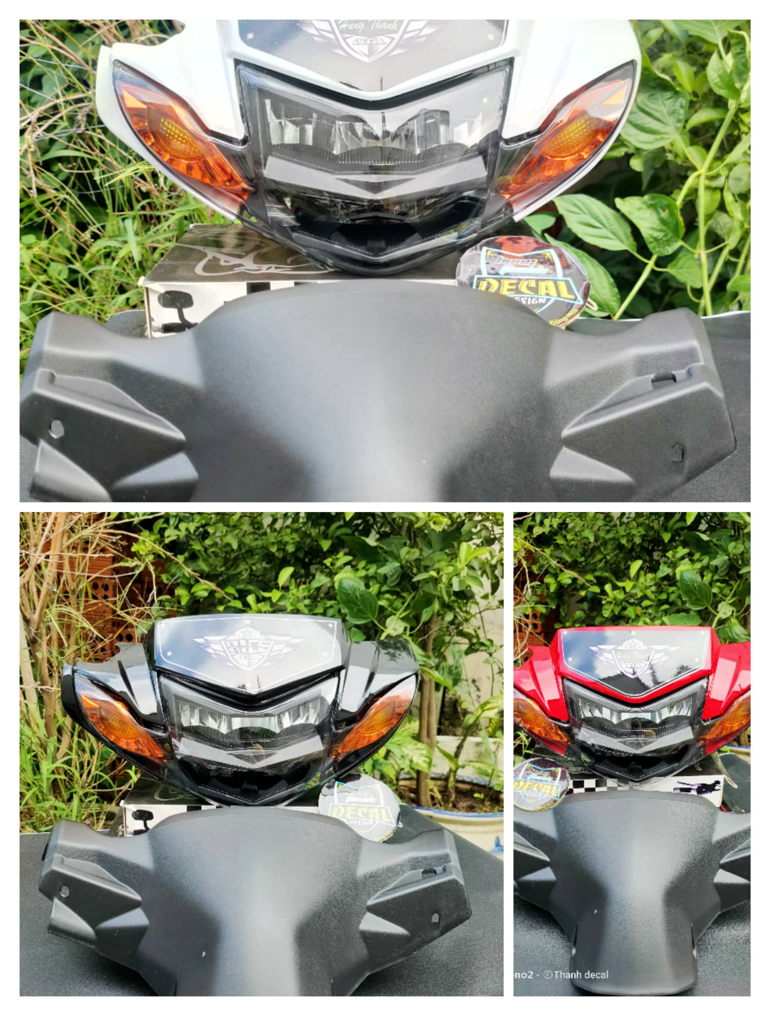Đầu 2 tầng sirius , gắn cho sirius 50-110 , đầu đèn đen cam 1 xinhan , full ốp đủ màu , kèm bợ cổ