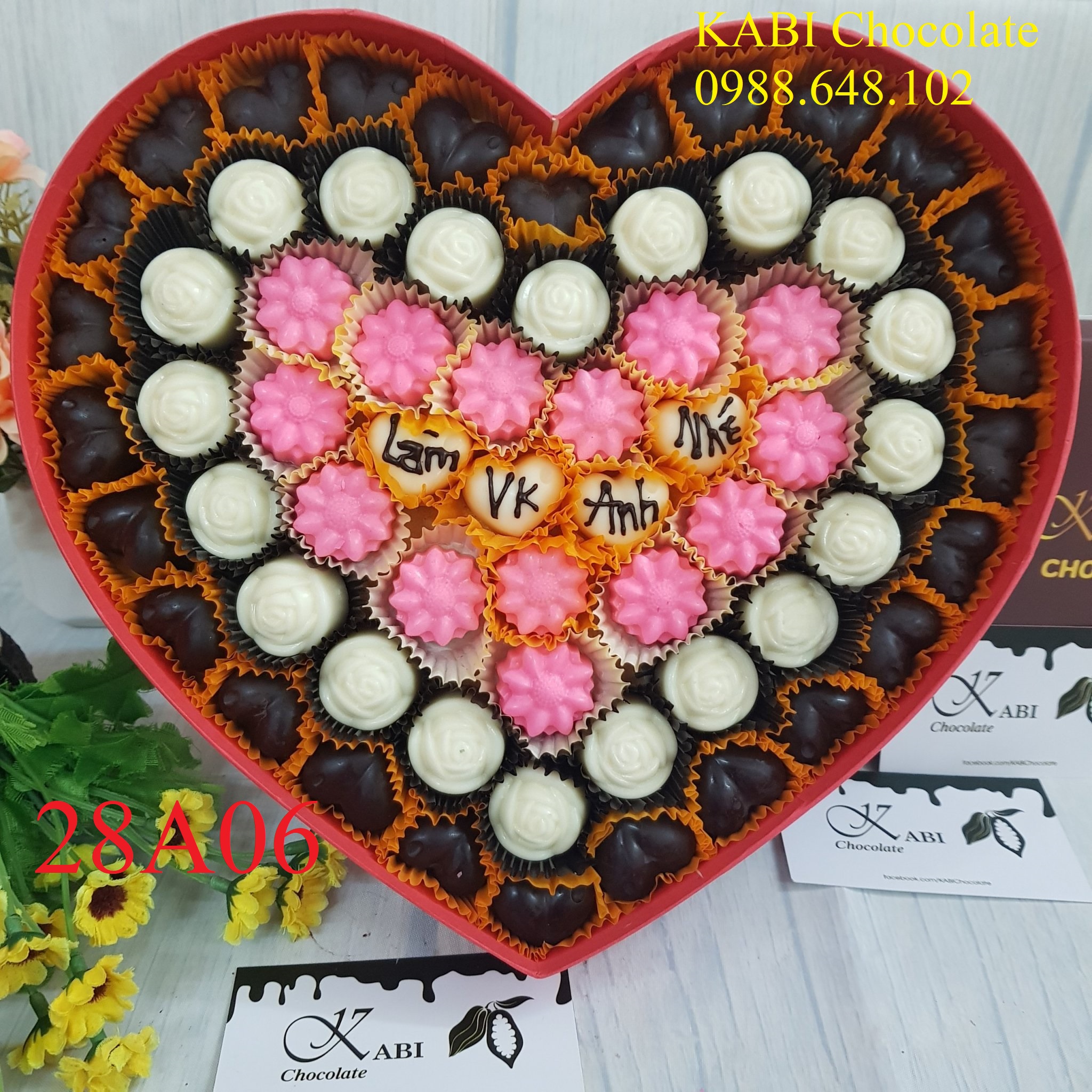Hộp tim Chocolate Socola Valentine Size 28cm Số lượng giới hạn, HSCL28cm BBS