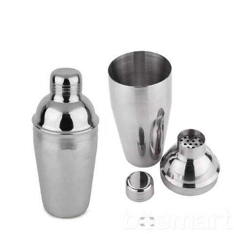 Bình lắc pha chế đồ uống đa năng Cocktail Inox không gỉ 350ml/550ml