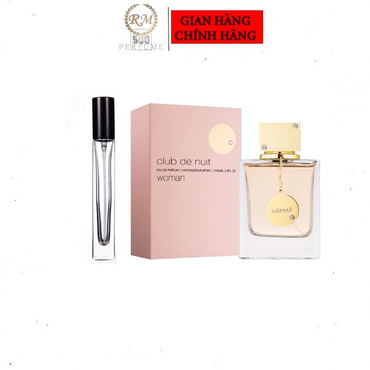 Nước hoa nữ thơm lâu quyến rũ Armaf Club De Nuit Women, nước hoa mùi ngọt hương trái cây cho nữ đem lại sự sang trọng ngọt ngào dung tích 5ml/ 10ml/ 20ml