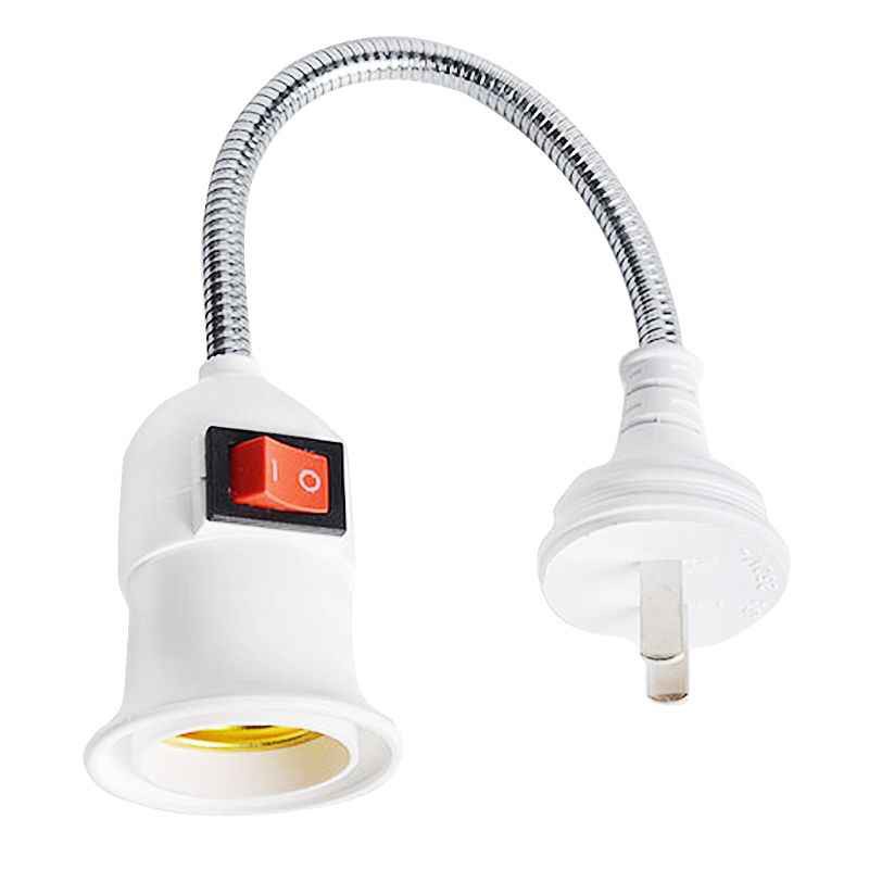 Đui bóng đèn có công tắc lò xo bẻ cong 360 độ