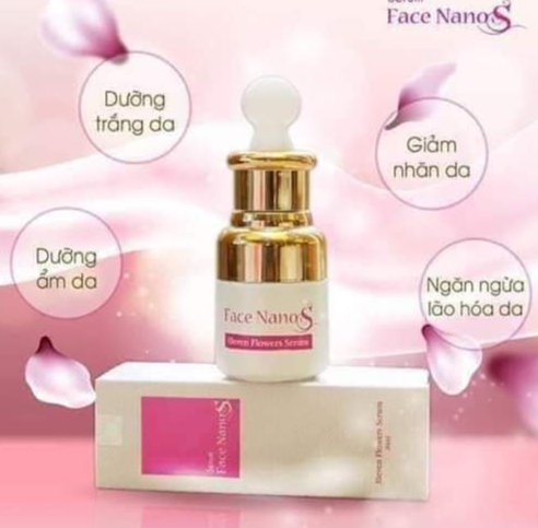 Serum dưỡng da face nano 20ml Dưỡng da trắng sáng Dưỡng ẩm bảo vệ da khỏe mạnh Se khít lỗ chân lông Nâng cơ mặt, căng bóng, mịn màng. Tăng cường tổng hợp Collagen Chống Oxy hóa, kháng khuẩn ngăn ngừa lão hóa da