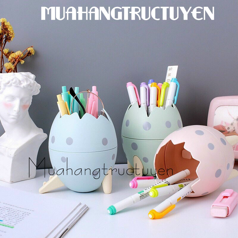 Hộp ống cắm đựng bút để bàn dễ thương- đựng cọ trang điểm- ống đựng bút