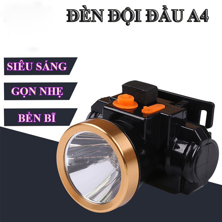[HCM]Đèn pin đội đầu A4 20W chiếu xa siêu sáng