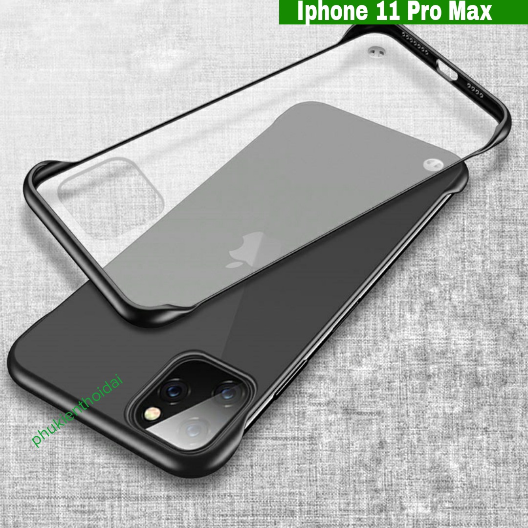 Ốp lưng Iphone 11 Pro Max nhám mờ siêu mỏng không bo viền ôm khít máy