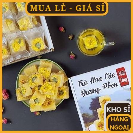 Trà viên hoa cúc đường phèn mật ong hàng loại 1 - giúp an thần dễ ngủ, thanh nhiệt, giải độc, mát gan