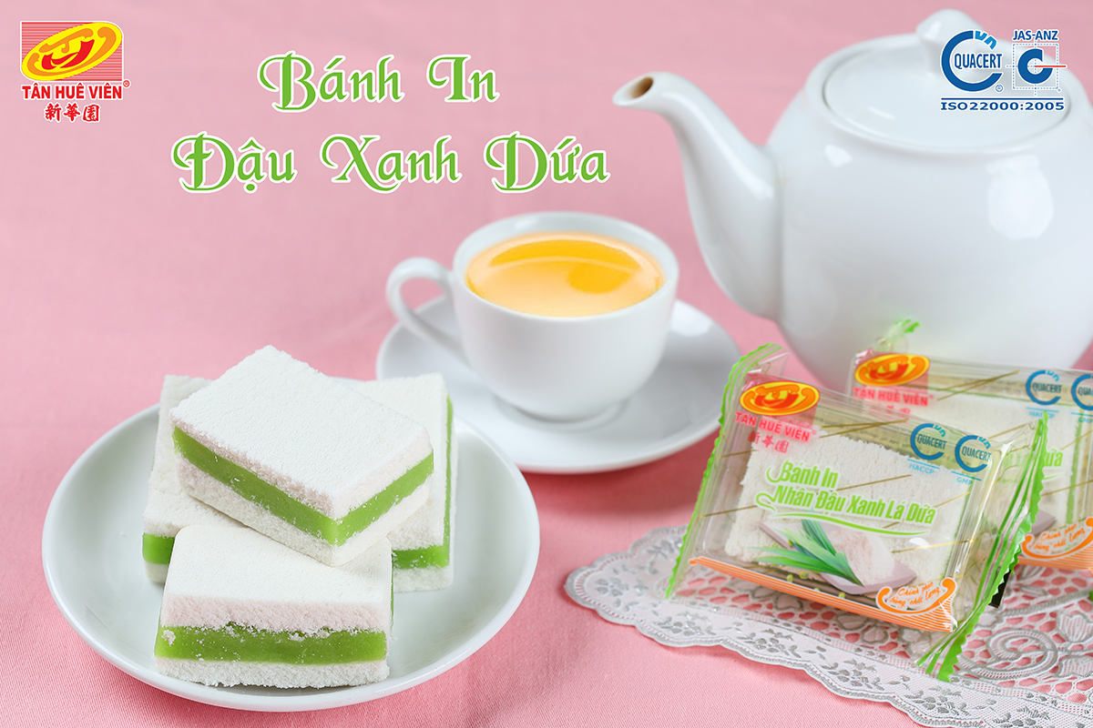 Combo 3 gói bánh in 5 miếng dứa Tân Huê Viên