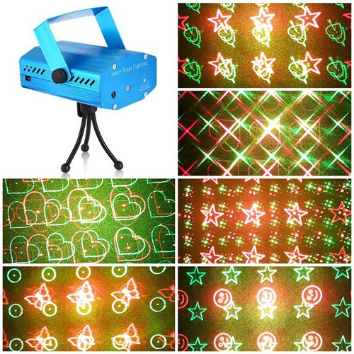 Đèn Laser Mini 6 trong 1 sân khấu vũ trường trang trí phòng Karaoke cảm biến theo nhạc. Cam kết giá tốt trên thị trường. 