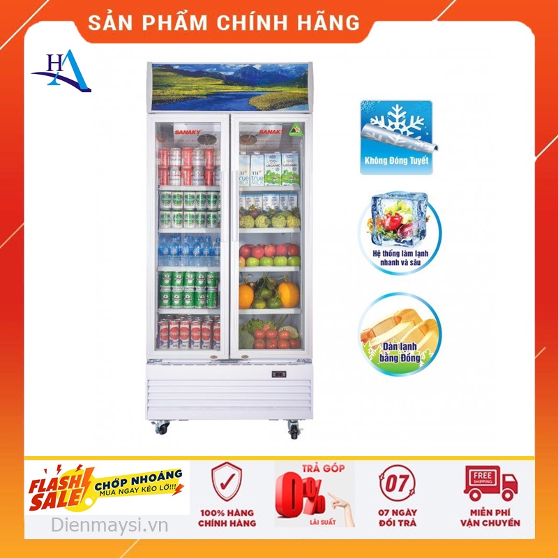 TỦ MÁT 2 CÁNH SANAKY 1000 LÍT VH-1009HP ĐỒNG (R134A) +FREE SHIP TP.HCM,NGOÀI TỈNH GIAO CÓ TÍNH PHÍ+B