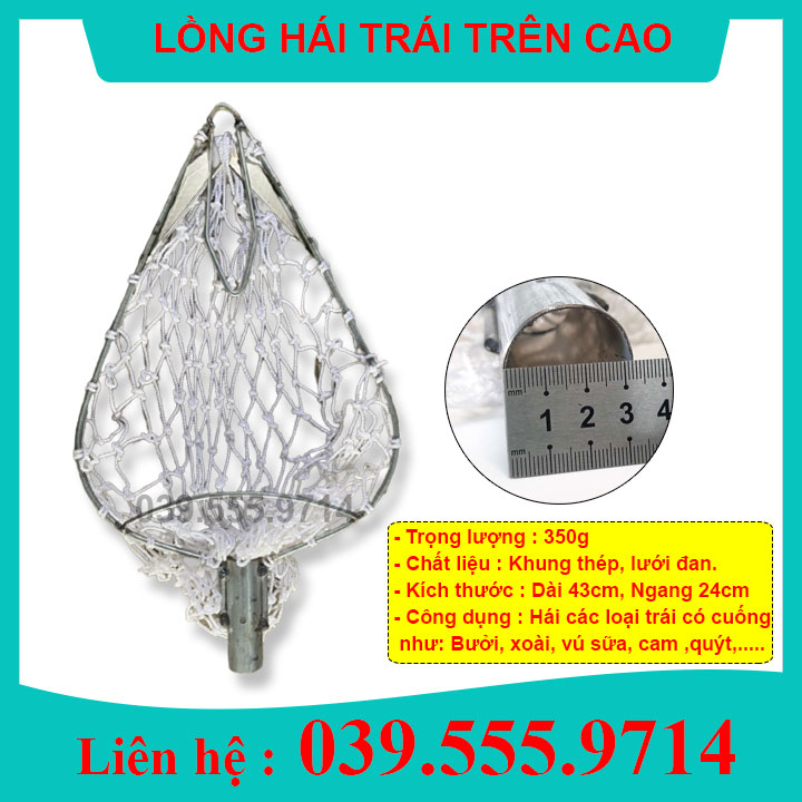 Lồng hái trái cây trên cao - giúp hái quả trên cao