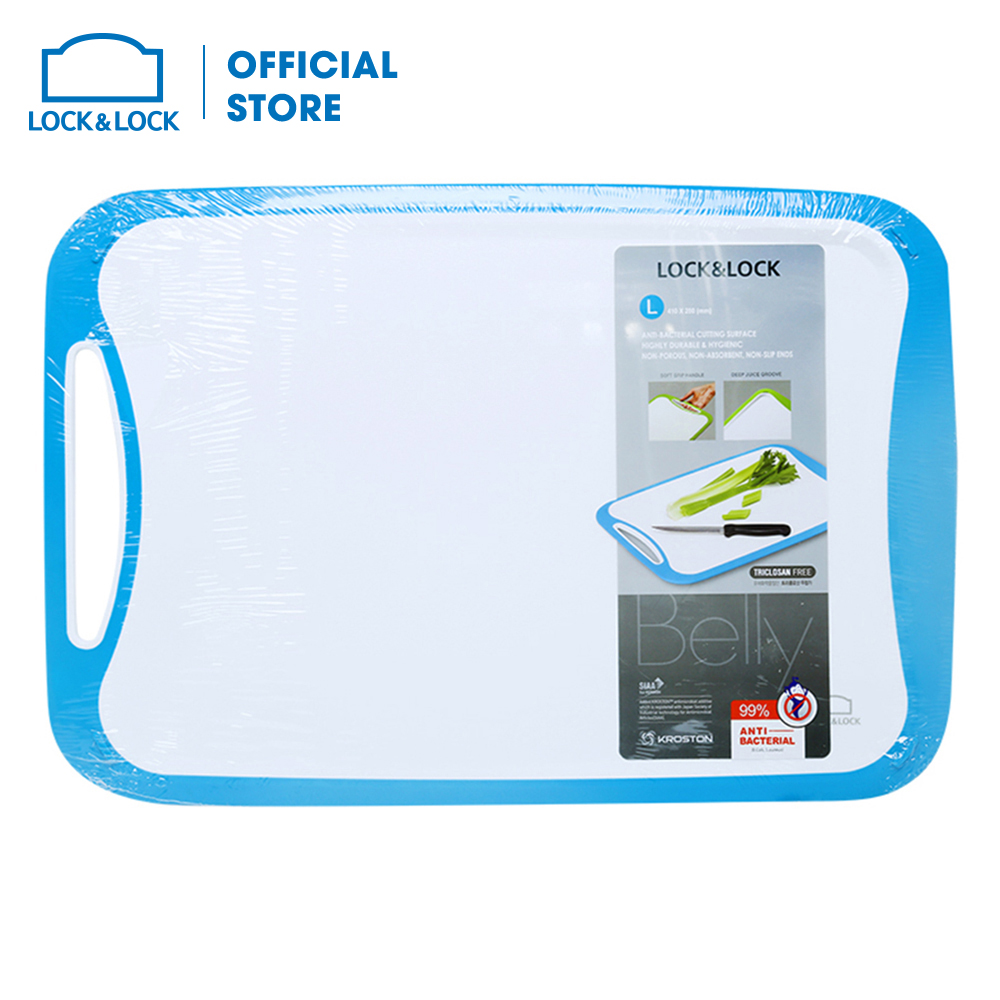 Thớt nhựa L&L Cookplus Anti Microbial loại Belly cỡ L