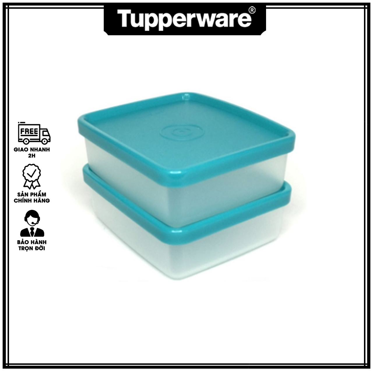 Hộp Mini Square Away Carribean Sea 150ml - Tupperware