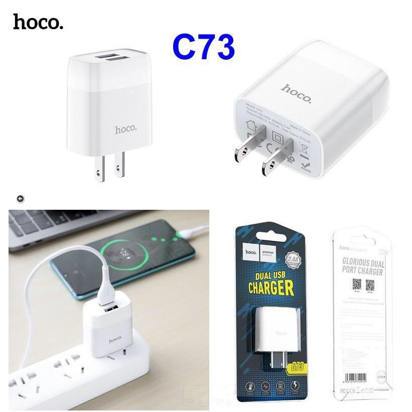 Cóc Sạc Nhanh 2 Cổng C73