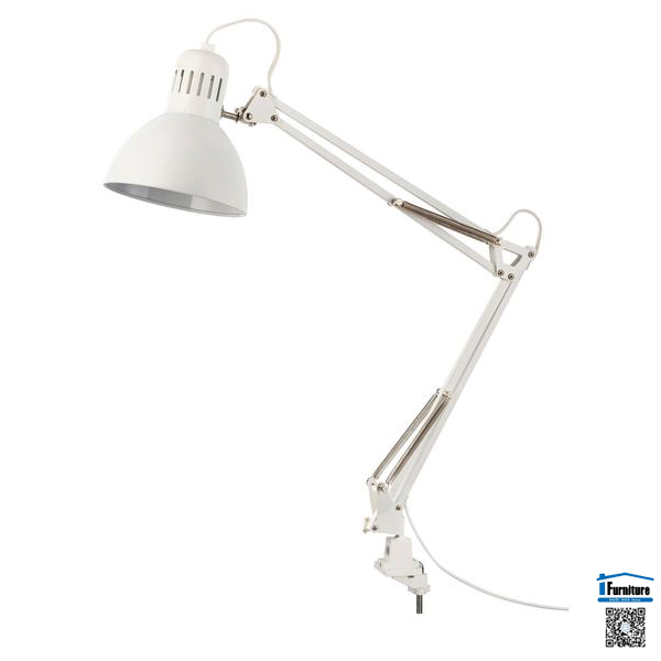 Đèn kẹp tertial ikea - trắng