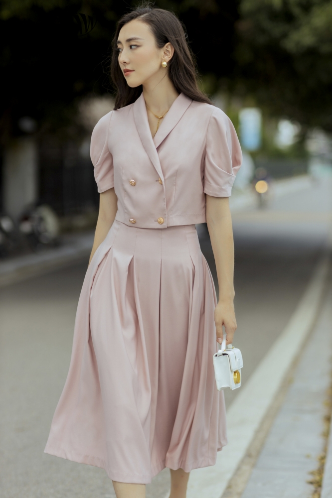 Chân váy xòe xếp ly ivy moda ms 31b9234
