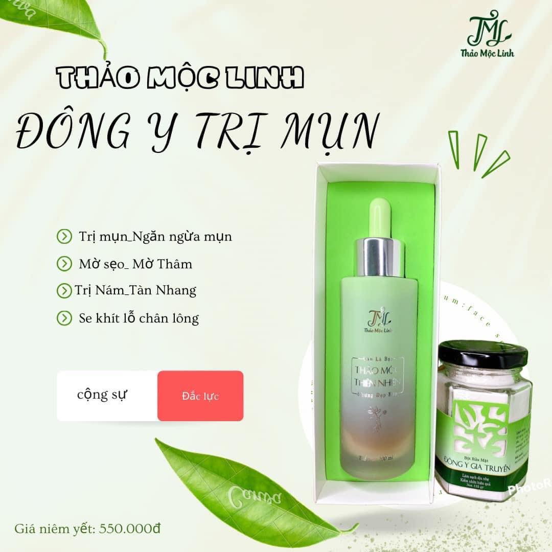 Combo 1 Đông y và 1 bột rửa mặt - Đông y Thảo Mộc Linh tái tạo cân bằng sắc tố da