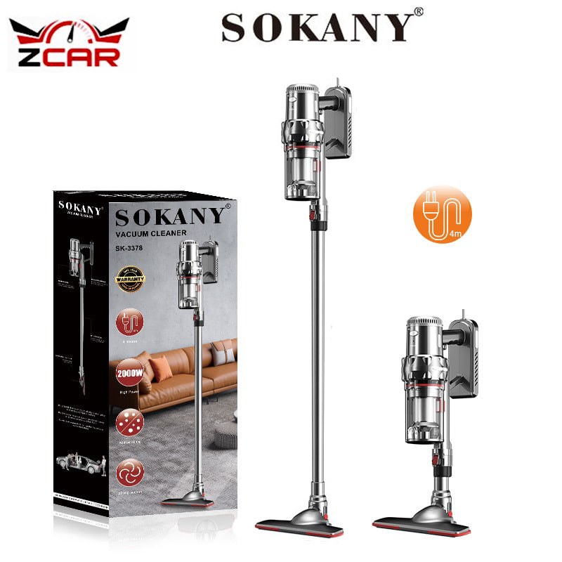 Máy hút bụi cầm tay gia đình SOKANY LOẠI SẠC PIN công suất 2000W với nhiều đầu hút tiện dụng dễ dàng hút bụi ghế sofa và mọi ngóc ngách