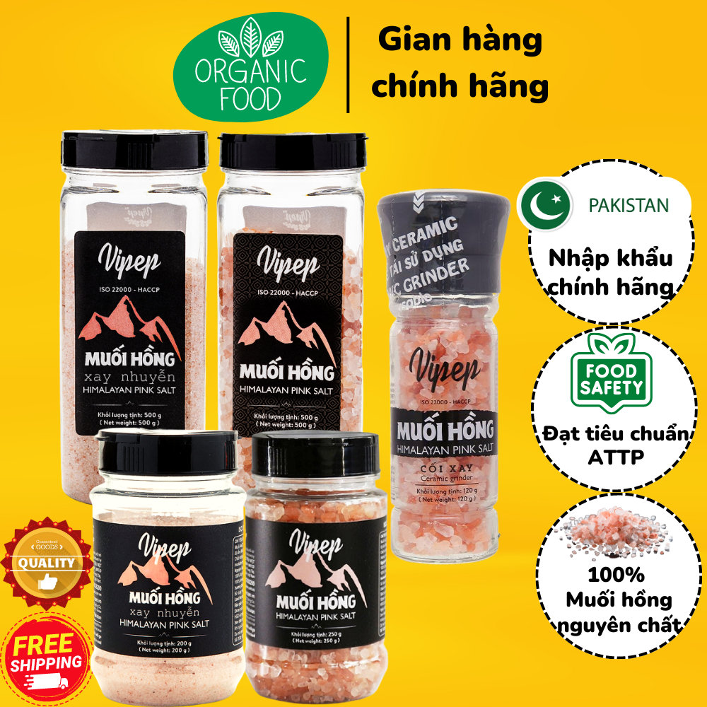 Muối Hồng Himalaya Vipep - Gia vị nấu ăn, ướp thực phẩm