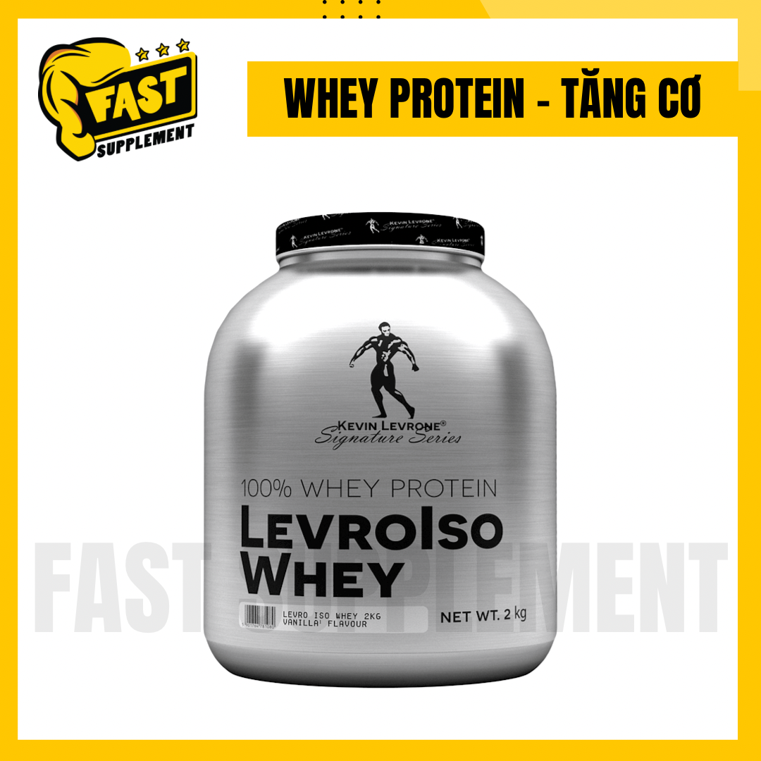 Whey kevin levrone iso 2kg - hỗ trợ tăng cơ gấp 3 lần, giảm mỡ bổ sung protein