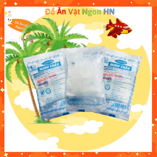Bịch 22 Gói Thạch Dừa Minh Châu Thạch Rau Câu Đồ Ăn Vặt Ngon Dai Hấp Dân Giá Rẻ