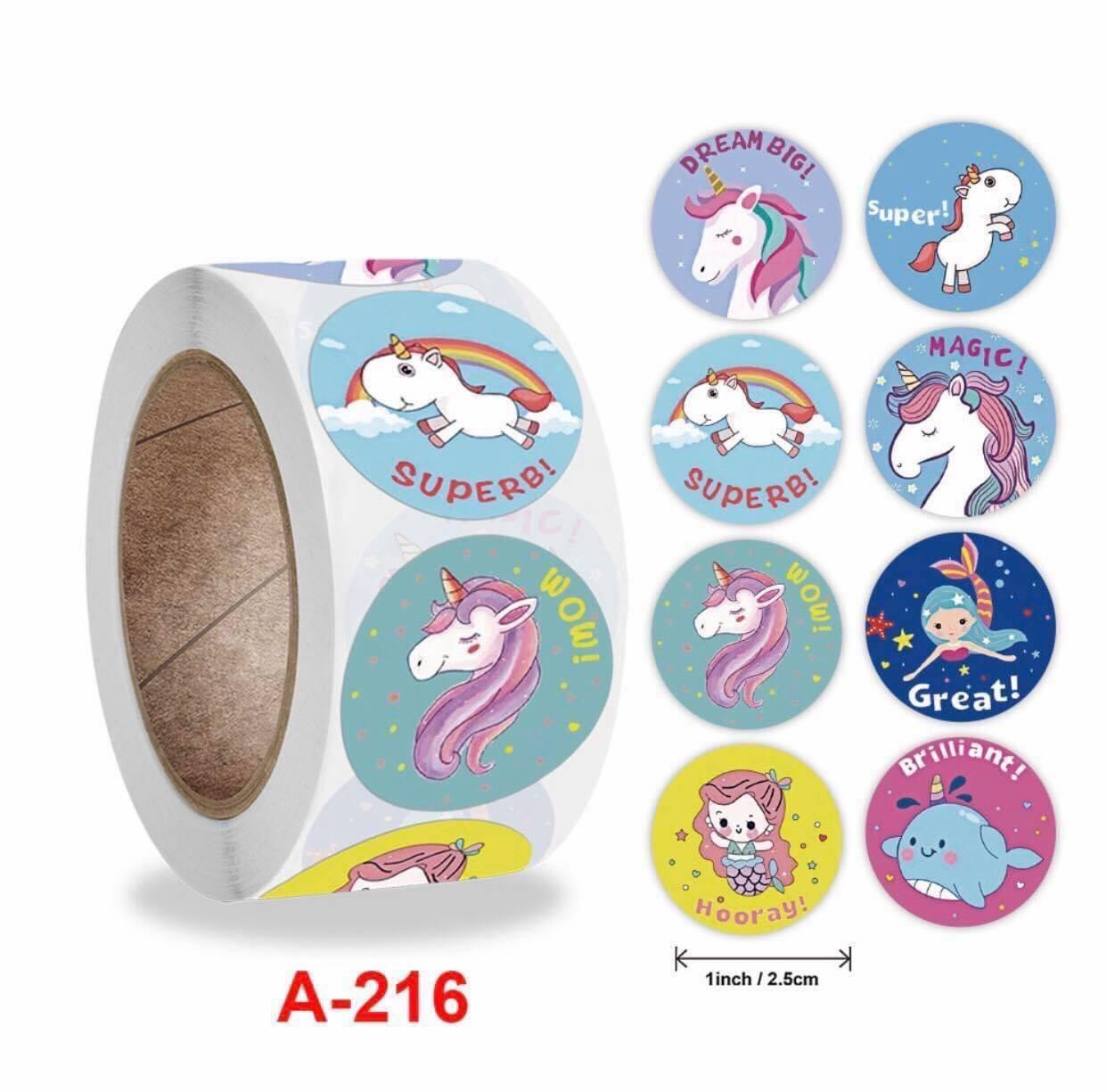 Sticker khen thưởng cuộn