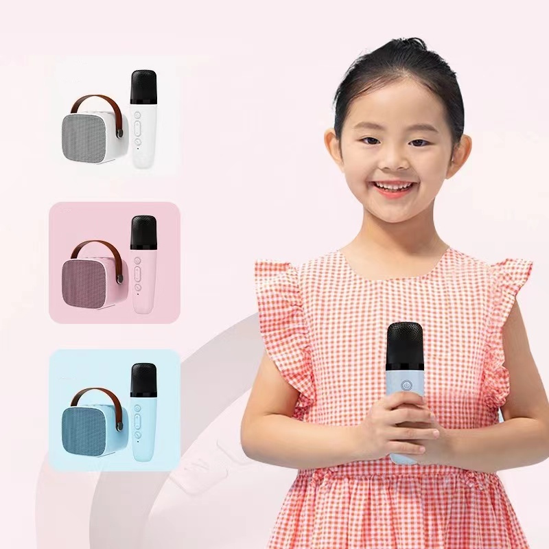 Bộ Loa Bluetooth kèm Micro không dây Karaoke Mini K1