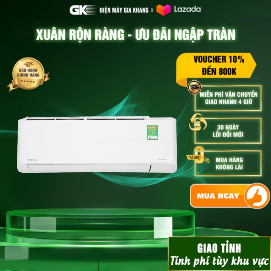 Máy lạnh Toshiba Inverter 1 HP RASH10Z1KCVGV GIAO TOÀN QUỐC HCM