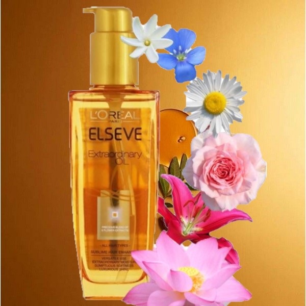 Dầu dưỡng tóc l’oreal paris chiết xuất tinh dầu 6 loại hoa cao cấp giúp nuôi dưỡng tóc chắc khỏe suôn mượt loreal elseve extraodinary oil 100ml