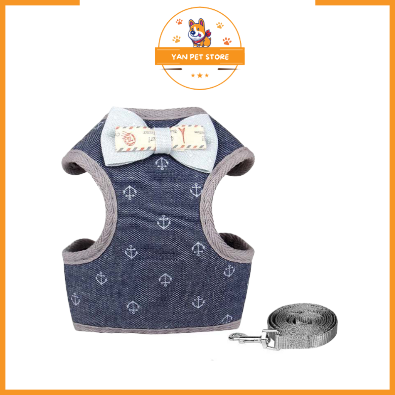 Yếm Dây Dắt Chó Mèo Thời Trang Hàn Quốc - Đai Yếm Dây Dắt Chó Mèo Cao Cấp