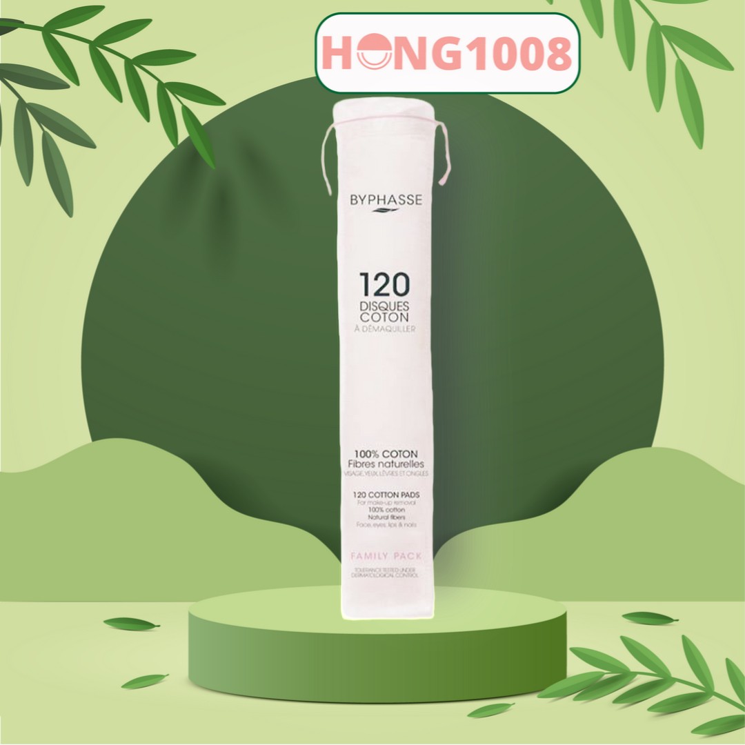 Bông tẩy trang byphasse 120 miếng cotton pads của tây ban nha shop shop hong1008