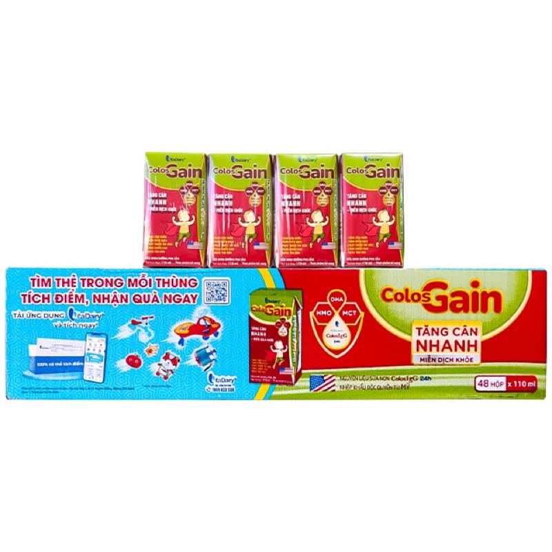 Sữa colosgain colos gain pha sẵn 110ml thùng 48 hộp