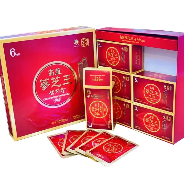 Nước hồng sâm linh chi kgs gold hàn quốc - hộp 60 gói x 50ml