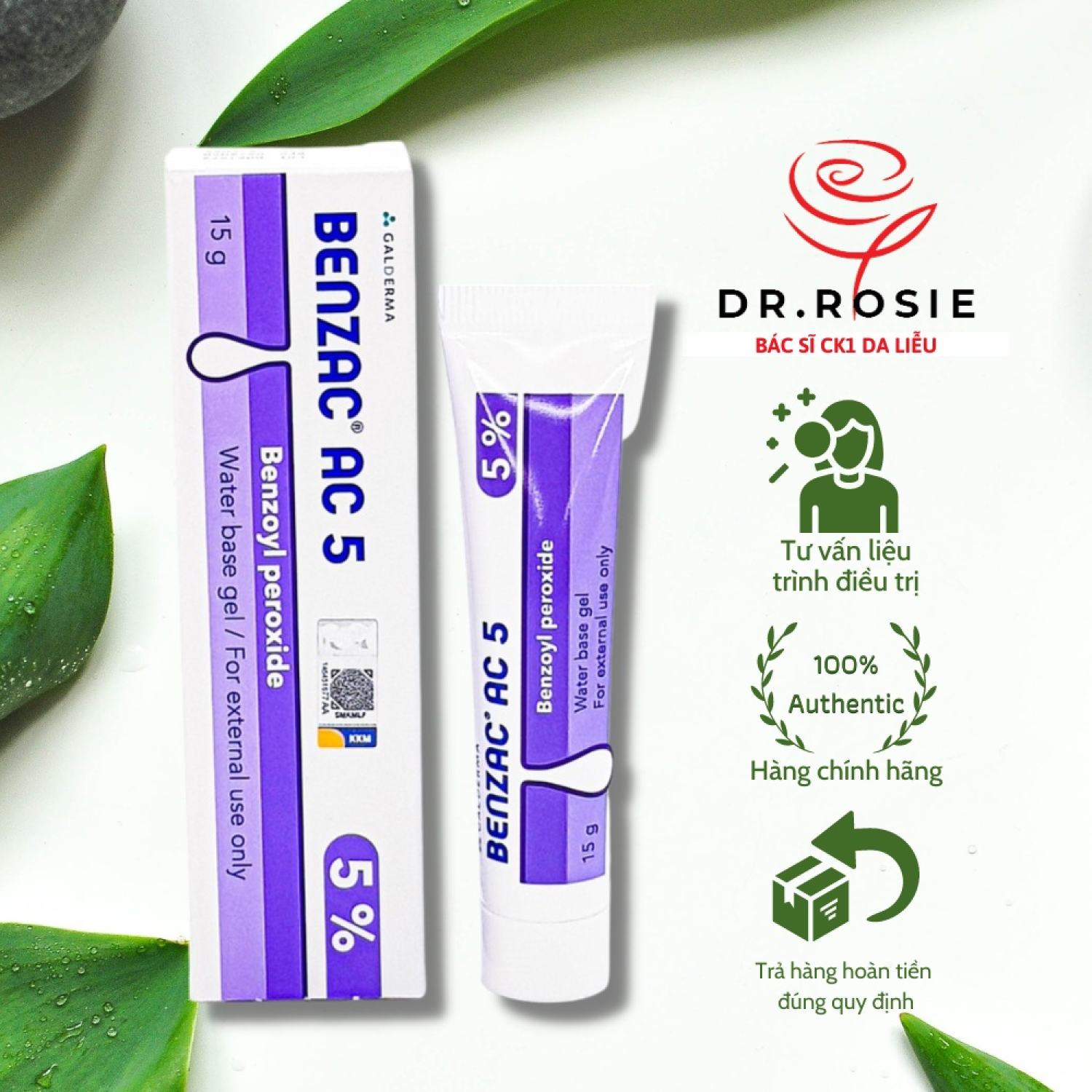 Benzac AC Kem ngừa mụn Benzac AC Benzoyl Peroxide- Bs Hoa