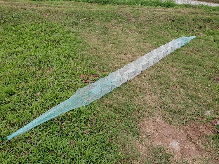 Lồng bát quái 19 khung cao 18cm rộng 25cm dài 6m3 bắt tôm cua lươn cá rắn trạch