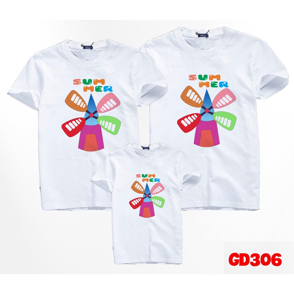Áo đồng phục gia đình đi biển cối xay gió summer --
