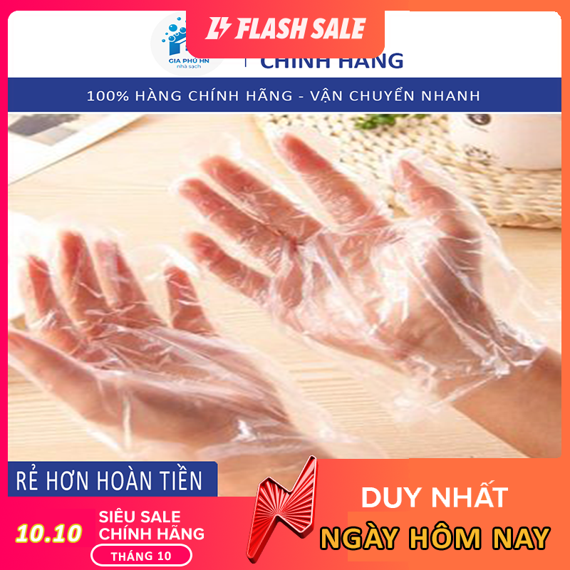 Găng Tay Ni Lông Sinh Học Tự Phân Hủy 100gr GIÁ TỔNG KHO Bao Tay Ni Lông Tự Hủy