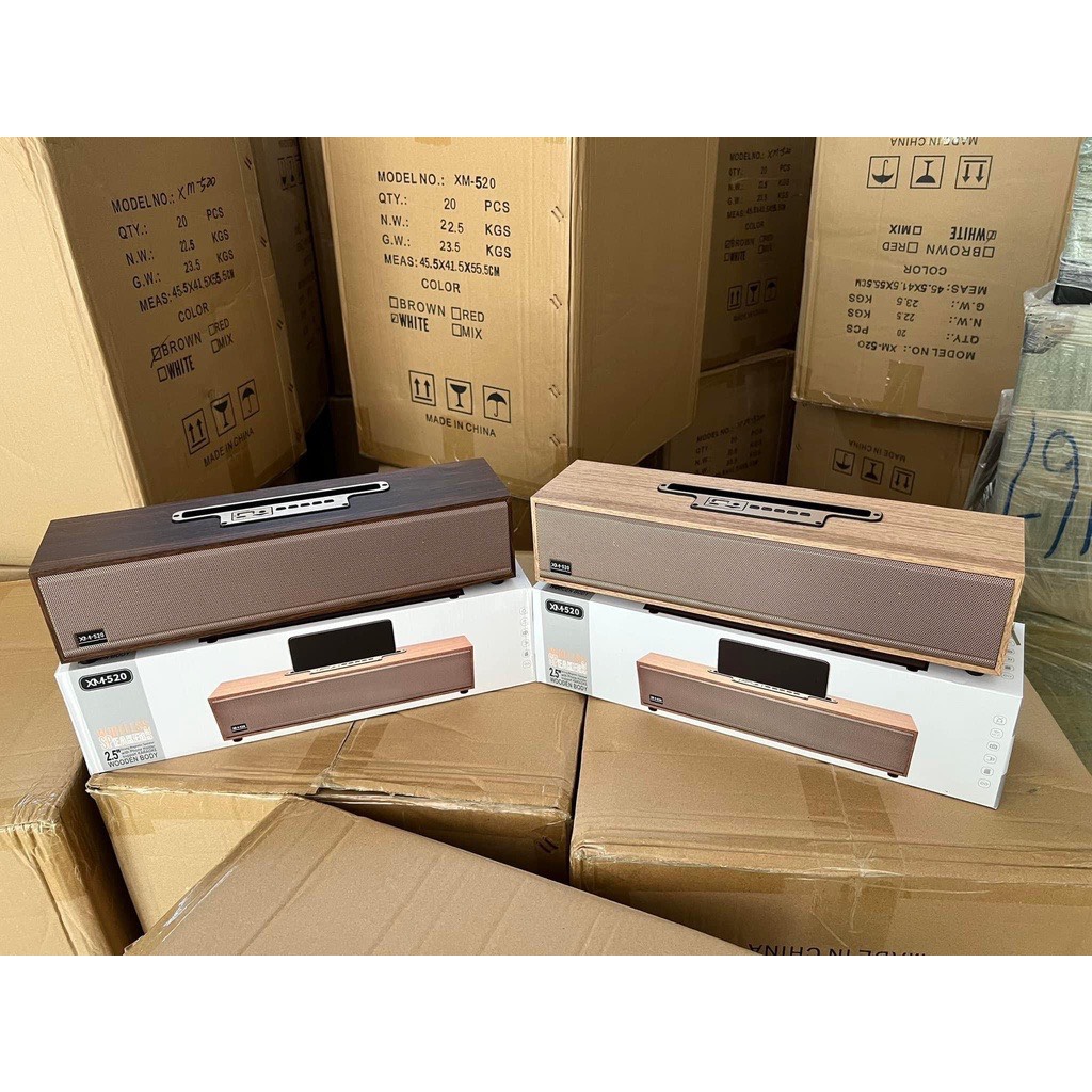 Loa bluetooth võ gỗ xm-520 20w. loa xm 520 âm thanh cực đỉnh thiết kế sang trọng bass siêu trầm siêu ấm bh 6 thán