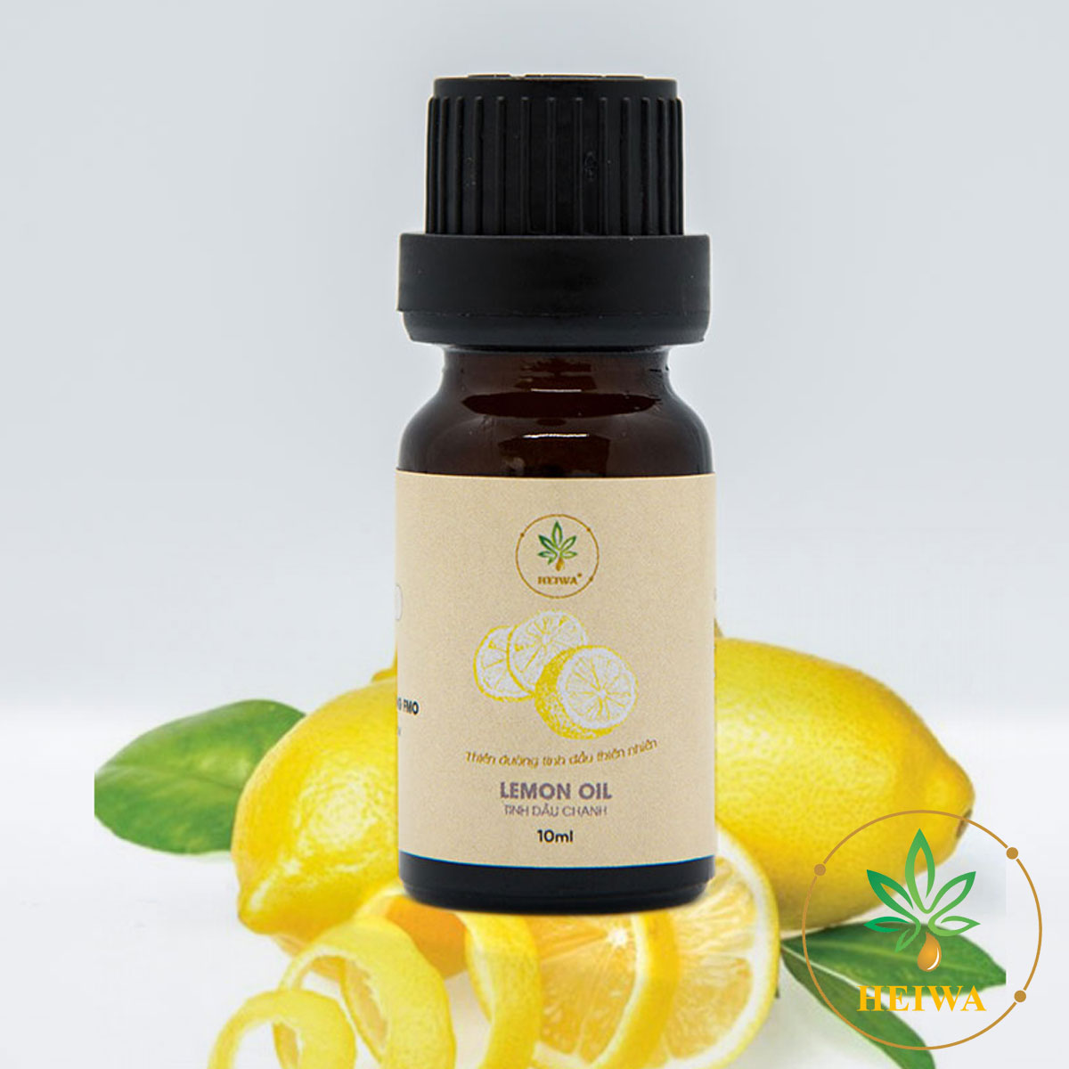 [100% NGUYÊN CHẤT]Tinh dầu Chanh thương hiệu  HEIWA nhập khẩu Ấn Độ có giấy kiểm định, dung tích 10ml xông phòng, khử mùi, hương thưm thanh mát