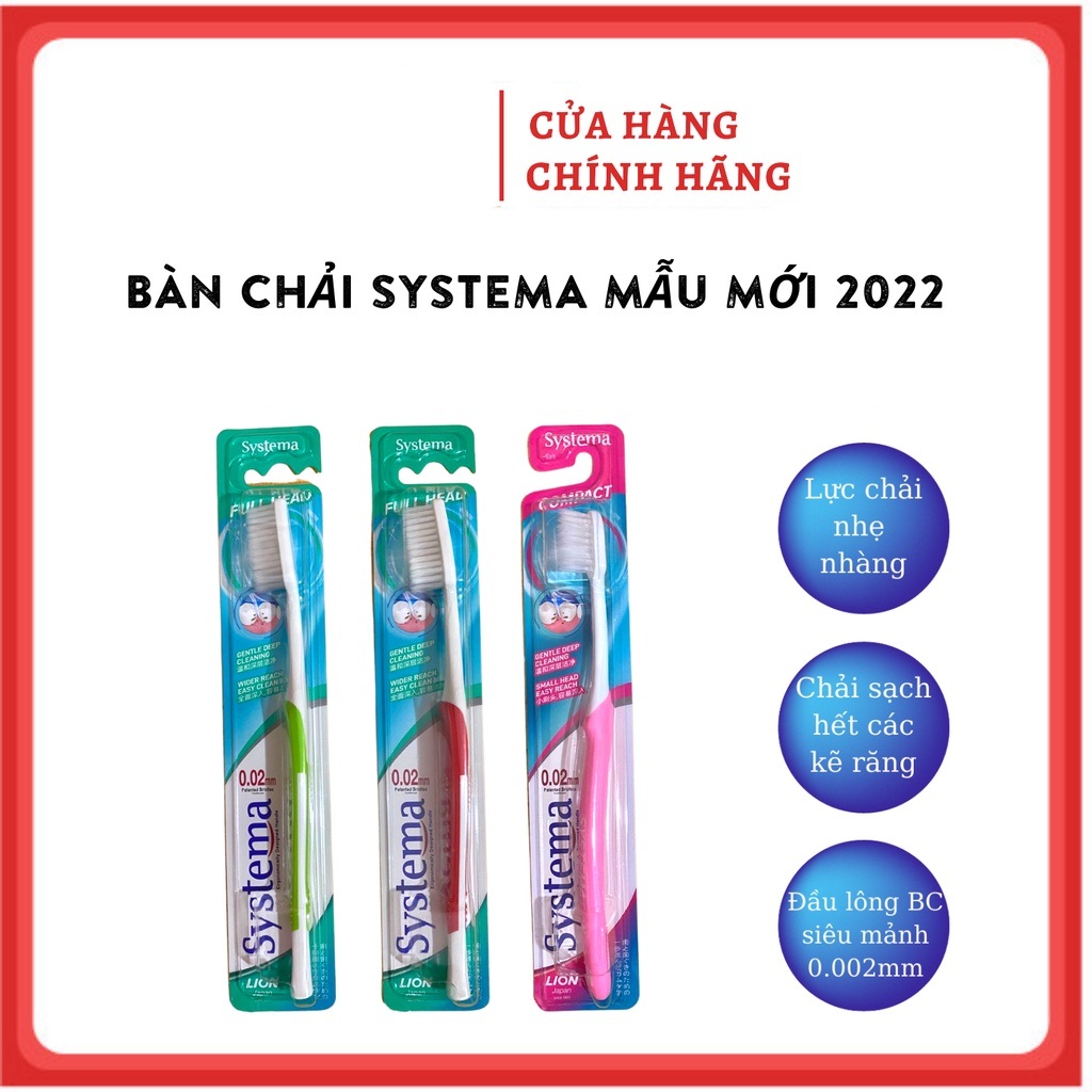 Bàn chải đánh răng systema compact số 1 nhật bản mẫu mới