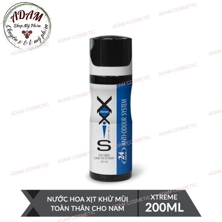 Nước Hoa Xịt Khử Mùi Toàn Thân Nam XXIS Xtreme 200ml
