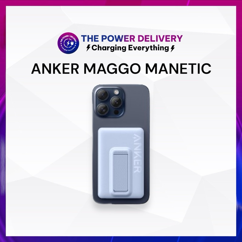 Pin dự phòng từ tính Anker Maggo A1652, dung lượng 10000mah, hỗ trợ PD 20W, sạc không dây 7.5W