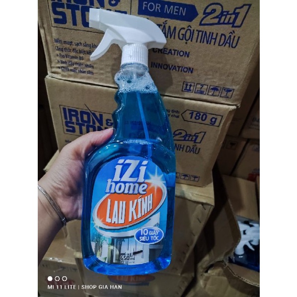 Nước lau kính Izi home 650ml