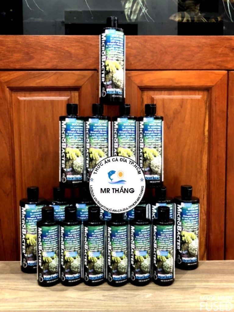 BrightWell Aquatics MicroBacter7 : Vi sinh khử Amoniac, Nitrit, Nitrat, Phốtphát bể nước mặn & ngọt