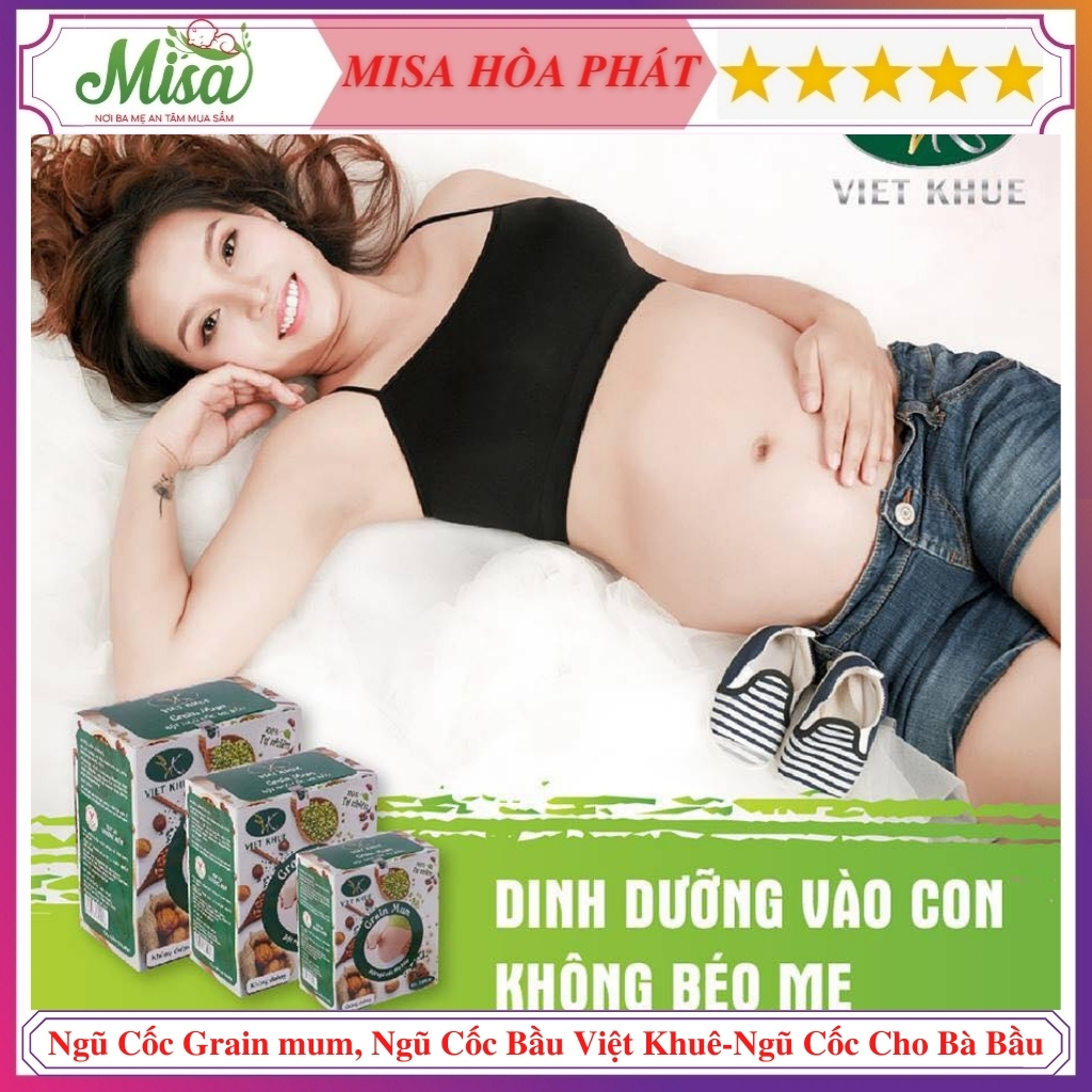 Ngũ cốc mẹ bầu grain mum ,ngũ cốc cho bà bầu, ngũ cốc bầu việt khuê-bột ngũ cốc dành cho bà bầu