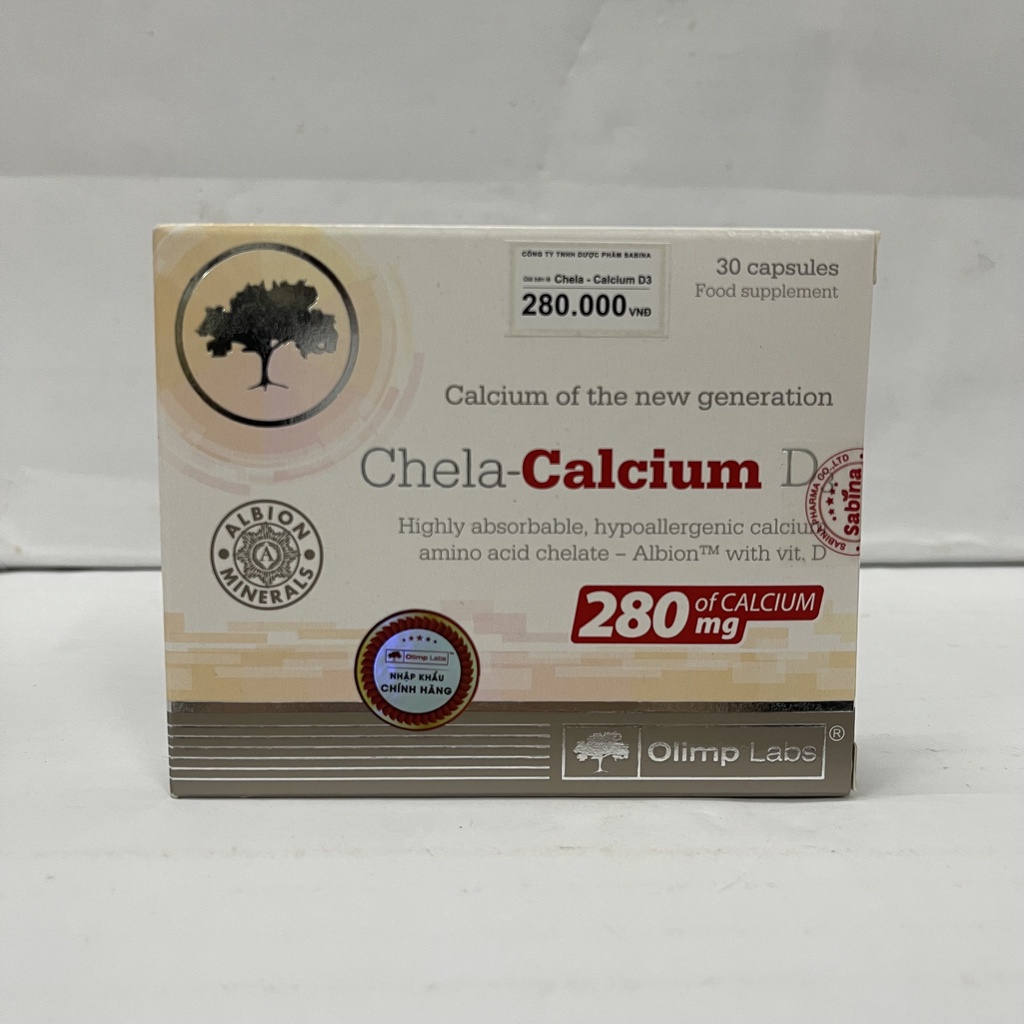 Canxi Chela Calcium D3 cho mẹ bầu bổ sung canxi và vitamin D3 36.6g